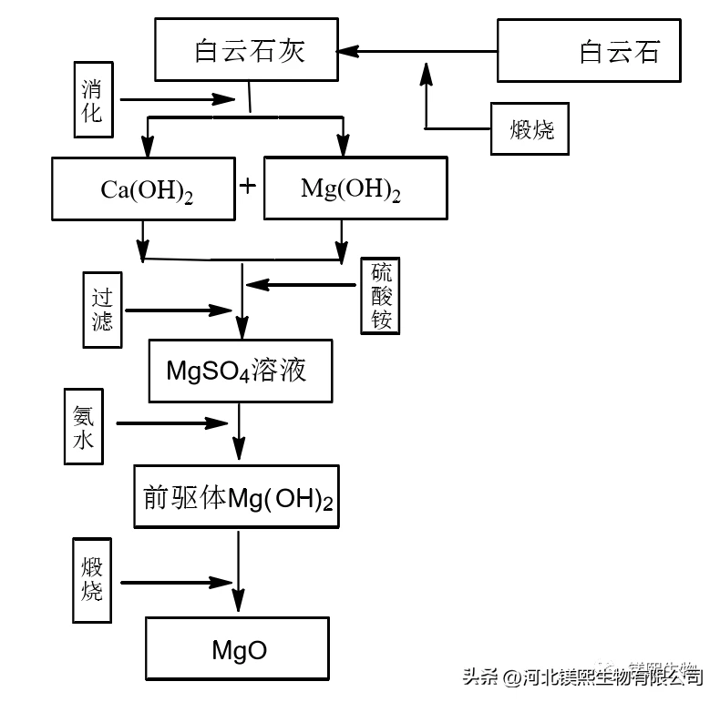 Preparation of Magnesium Oxide by Carbonization of Dolomite