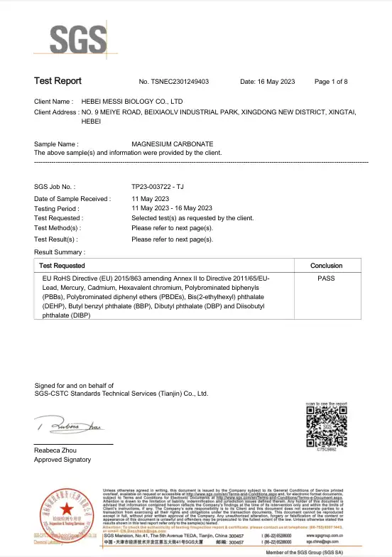 ROHS MAGNESIUM CARBONATE