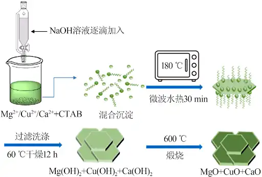 Microwave-assisted synthesis process of nanometer magnesium hydroxide and magnesium oxide